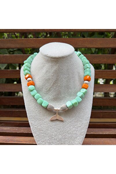 wanwa aksesuar Büyük Bodrum Mintyeşil kolye