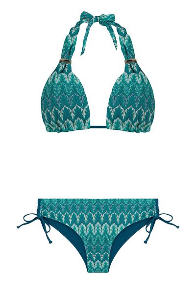 AQUELLA Colorful Long Knitwear Bikini Set - Triangle Design