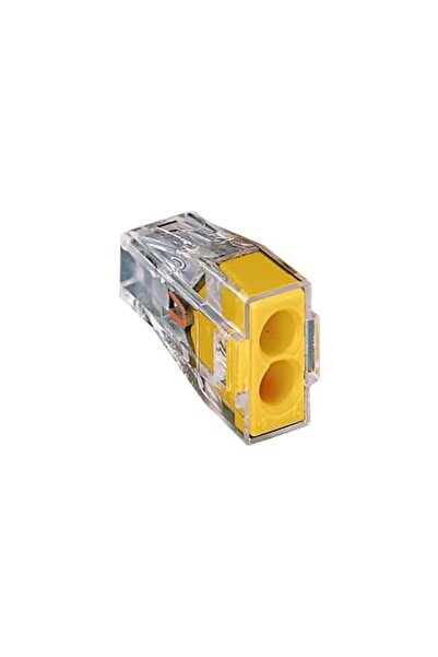 Koodmax 50 Adet PCT-102 2 Pinli İtmeli Hızlı Kolay Kablo Tel Birleştirici Kon...