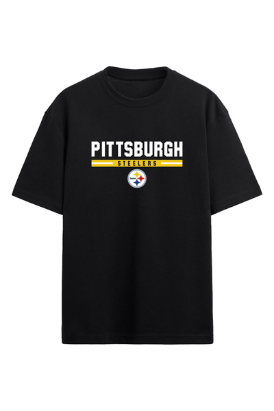 BA Sportswear تي شيرت بيتسبرغ ستيلرز NFL لكرة القدم الأمريكية مقاس كبير