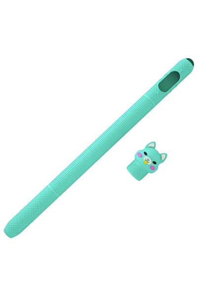 NANOSPACE Apple Pencil Pro İle Uyumlu Koruyucu Kaymaz Figürlü Kedi Silikon Kı...