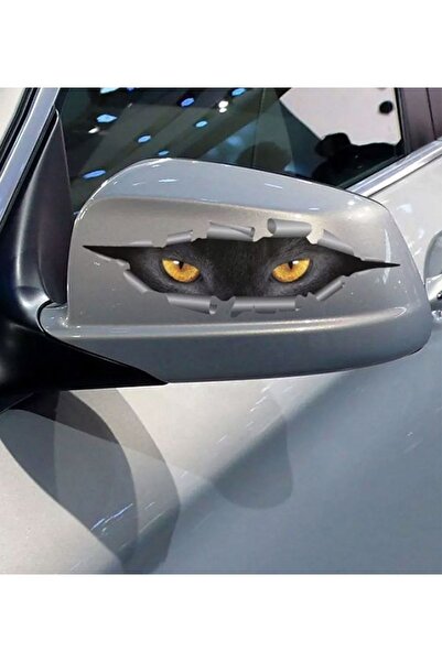 HMNL Panter Gözleri Oto Sticker, Motorsiklet, Kask, Laptop Sticker 17x6 Cm