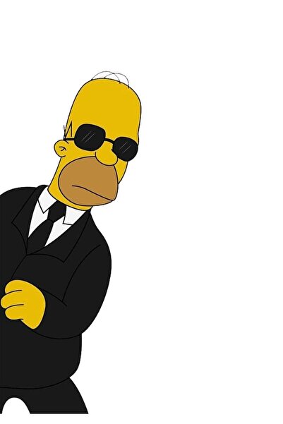 HMNL Homer Simpson Araba, Motorsiklet, Kask, Laptop Sticker 17x8 Cm