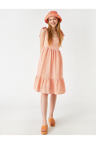 Koton Μίντι Φόρεμα με σχέδιο Gingham