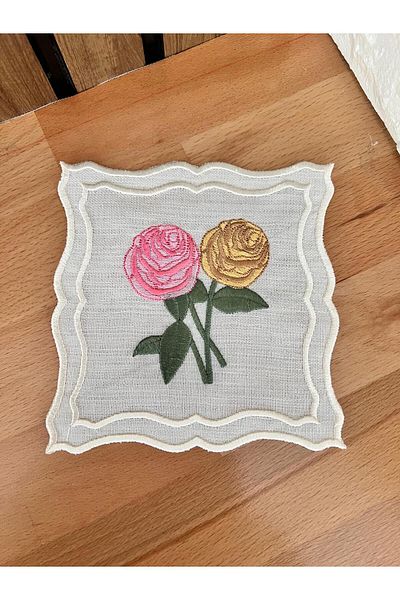 Nakışkonsept Bunch of Roses Patterned Cocktail Napkins