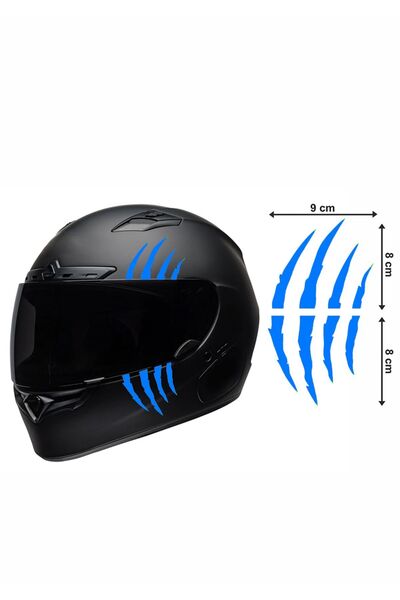 HMNL Motorsiklet Kask Pençe Sticker 9x16 cm