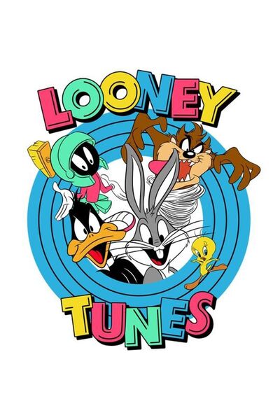 HMNL Looney Tunes Sticker Motor, Kask, Laptop, Araba Sticker 14x14 Cm