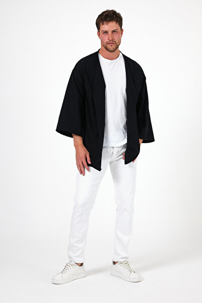 rammers Bohemian Black Oversize Kimono - 2 Thread Fabric