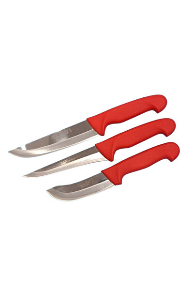 Cavit İnox Üçlü Kasap-Kurban Seti Sıyırma, Kesim, Deri Yüzme