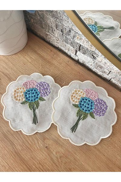 Nakışkonsept 1 Piece Hydrangea Bunch Cocktail Napkin