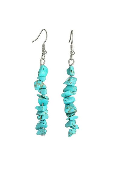 Kusakli 6 cm - 1 Pair Natural Stone Dangle Earrings