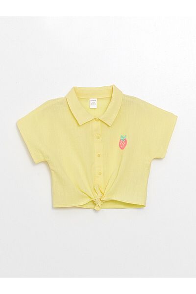 LC Waikiki LCW Embroidered Short Sleeve Shirt For Baby Girl