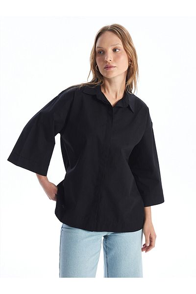 LC Waikiki Cămașă oversize pentru femei - LCW Plain Design