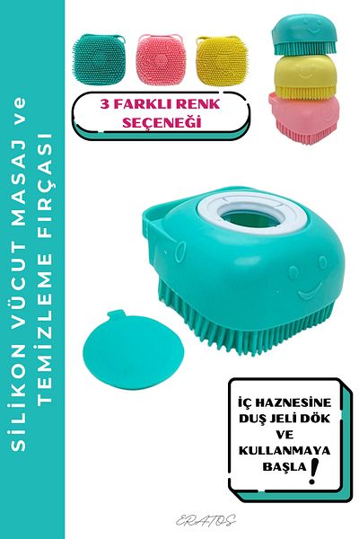 ERATOS Novelty Multi-Purpose Silicone Bowl Brush - 3 Different Color Options