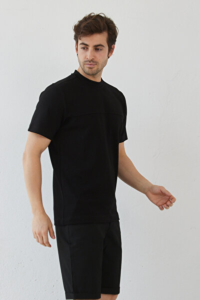 RAVANELLI Men's Slim Fit Crew Neck Lycra Soft T-Shirt