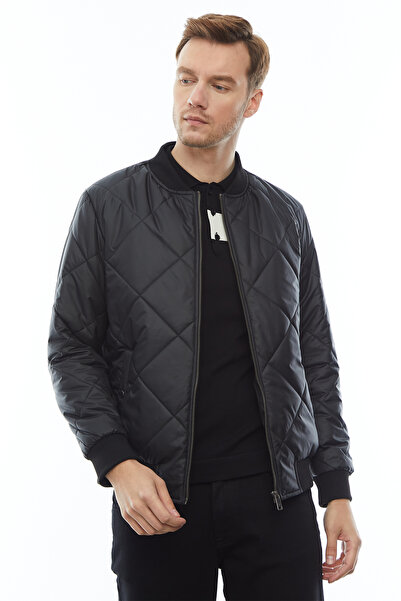 PAULMARK Ανδρικό πλεκτό Bomber Jacket - M1017