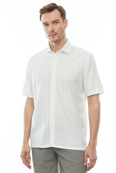 PAULMARK Men's Slim Fit Short Sleeve Shirt - KSD4569