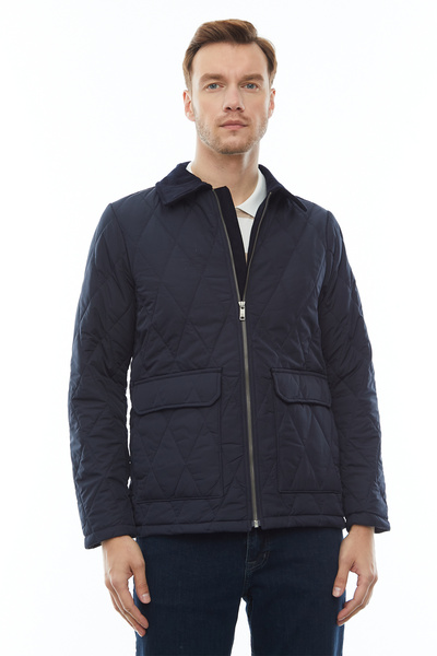 PAULMARK Velvet Collared Men's Capotonel Jacket Coat - M1016