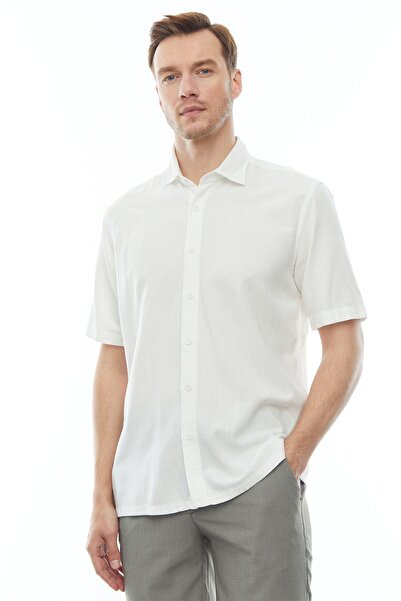 PAULMARK Men's Slim Fit Short Sleeve Shirt - KSD4569