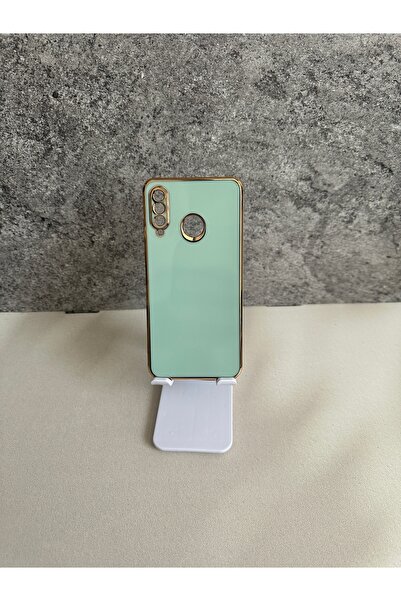 YZGOLDEN Huawei P30 Lite Uyumlu Silikon Gold Detaylı Telefon Kılıfı