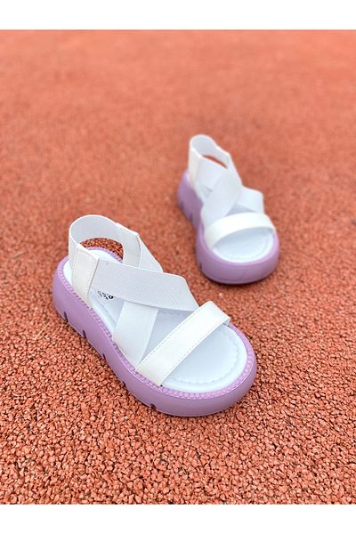 NS Little Girl's Sandals - Elastic Design