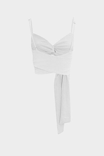 Açelya Okcu Γυναικεία Premium Bustier Μπλούζα και Παντελόνι Palazzo