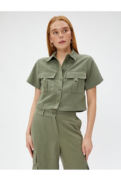 Koton Crop Safari ing zsebekkel, modális keveréssel