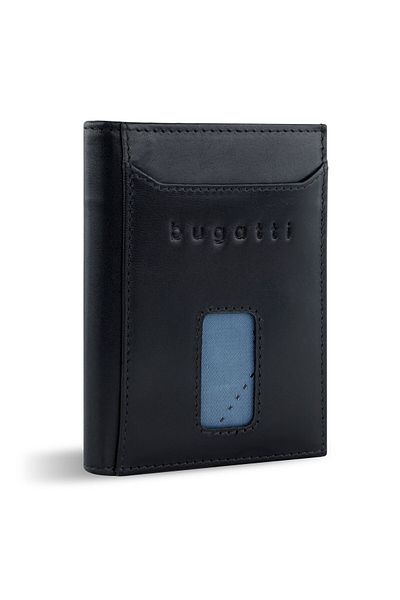 BUGATTI 8 cm RFID Schutz Leder Slim Geldbörse - Safe