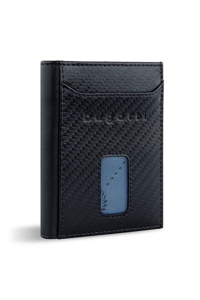 BUGATTI Güvenli İnce Geldbörse RFID Schutz Leder 8 cm