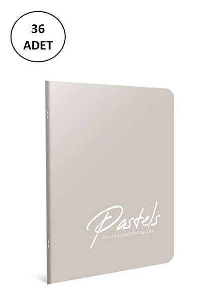 Gıpta A6 Pastels Wire Stitched Plastic Cover Notebook 80 Sheets Lined 36 Pieces