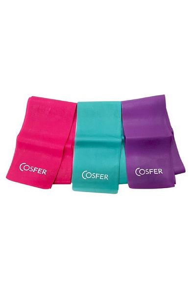 Nadom Light-Medium-Hard Resistance Pilates Band Set 3 Pieces
