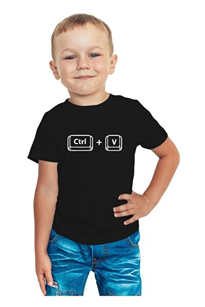 venüsdijital Ctrl V Σχέδιο - Παιδικό T-Shirt