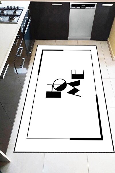 Viva Home Kaymaz Taban Yıkanabilir Leke Tutmayan Home Mutfak Halısı Ar1259