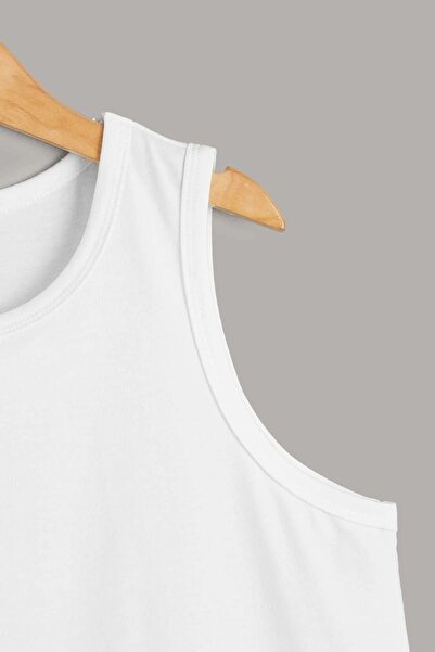 MADALİNA Boy 95% Cotton Gray Navy Blue White 3-Piece Undershirt