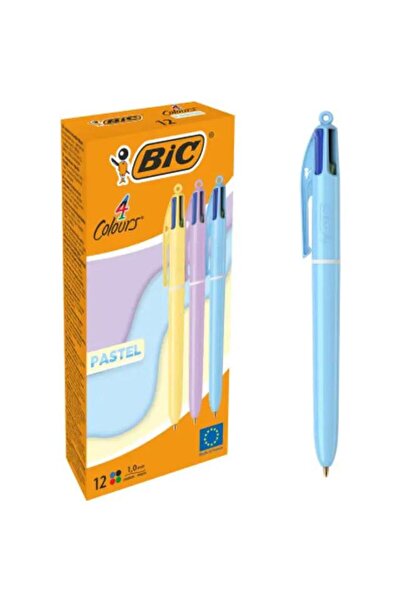Bic Tükenmez Kalem 4 Colours Pastel 12 Li 517320 / Bic