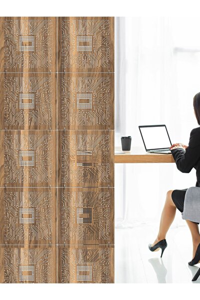 standarts Makta ® Lazer Kesim Sarkıt Paravan, Ahşap Seperatör, Oda Bölücü 4'l...