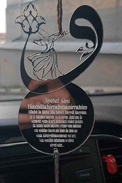 Olur o zaman Mevlana Vavlı Araba Süsü Pleksi Dikiz Aynası Süsü