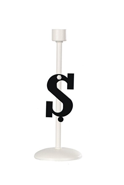 Full White Candle Holder Ş