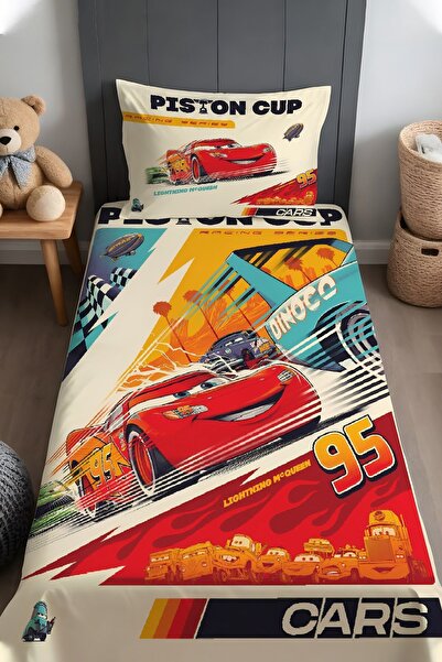 EVPANYA Mcquenn Piston Kupası Desenli Yatak Örtüsü ve Yastık Kılıfı