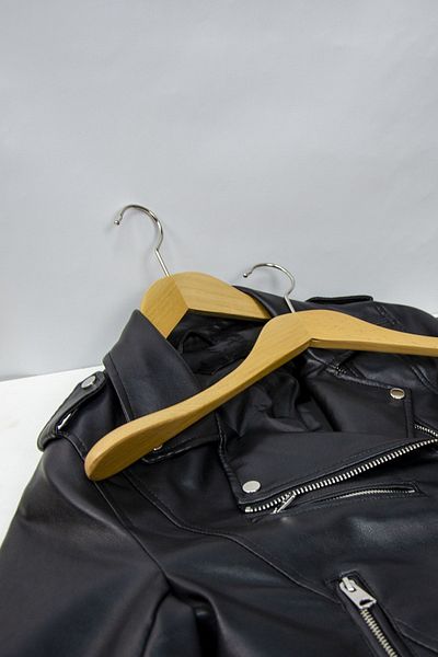 NYN 2 Pieces Natural Color Wooden Suit and Jacket Hanger