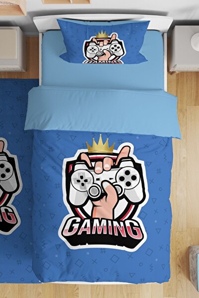 EVPANYA Gamer Gamer 16 Patterned Single Baby Kids Bedding Set
