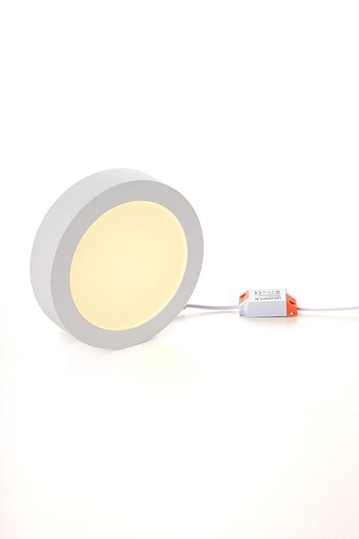 Begüsa Slim Led Panel 12w Round Surface Mounted White 3000 K