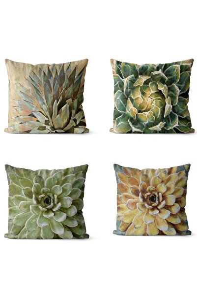 EVPANYA Skulents Sa deznom Dvostrani Štampano 4-dijelni Navlaka za jastuk