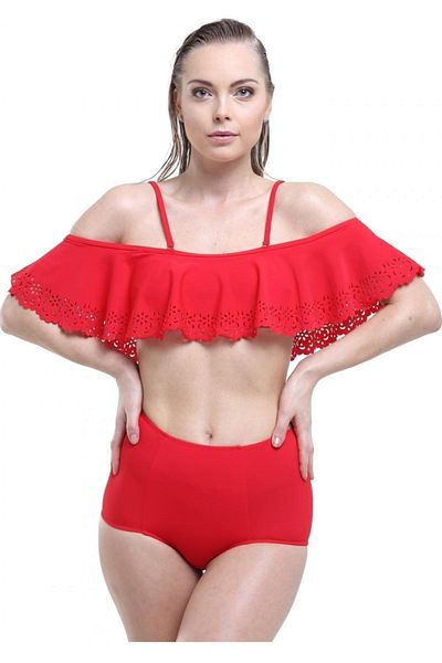 Argisa Laser Flounce Bikini - Argisa 5022 - Red