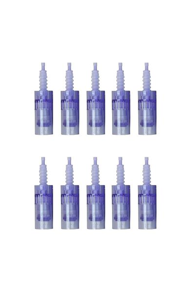 Dermapen 10 Pieces 36 Pin Needle Original Needle Cartridge with Blue Socket