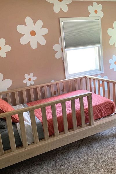 212shop 11 Pcs Large Size Decorative Daisy Kids Room Wall Decoration Sticker Set