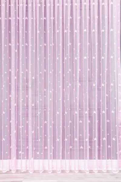 Evdepo Home Crown Ready to Use Regular Pleat Tulle Curtain Single Wing