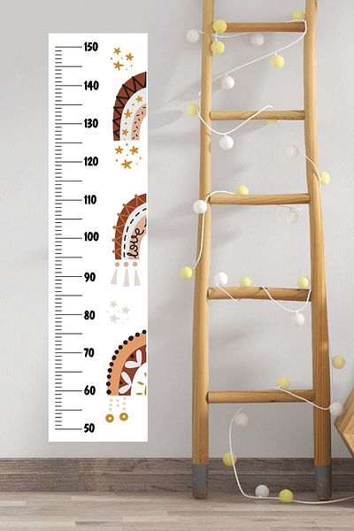 212shop | Soft Rainbow | Kids Room Height Meter Decor Sticker