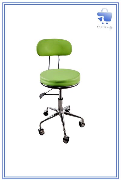 White Furniture Arena Deri Arkalıklı Tekerlekli Tabure Modelleri