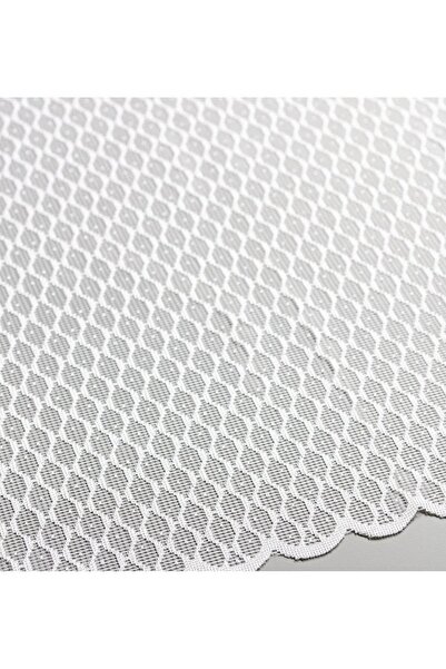 Evdepo Home Crown Honeycomb Pattern Sparse Pleat, Tulle Curtain Single Wing - Ecru